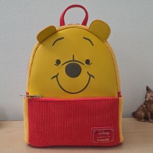 Loungefly Yellow and Red Winnie the Pooh Backpack